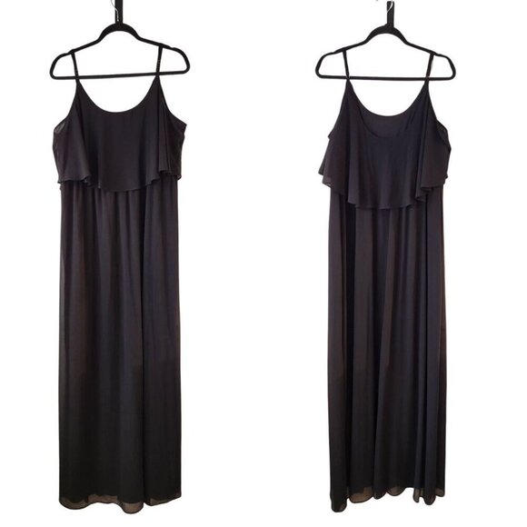 Show Me Your Mumu Caitlin Black Maxi Dress Full Length Bridesmaids Women's XXL - Picture 2 of 8